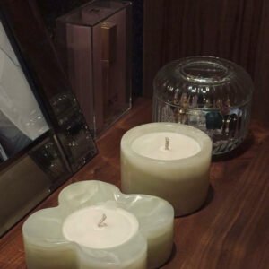 Home marble candle